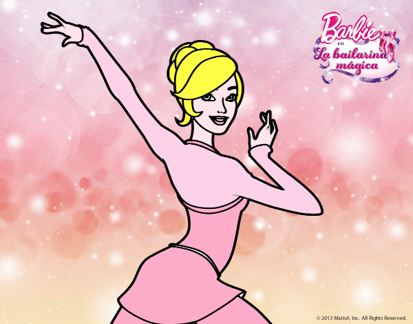 Barbie en postura de ballet