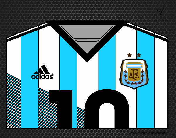 Camiseta del mundial de fútbol 2014 de Argentina