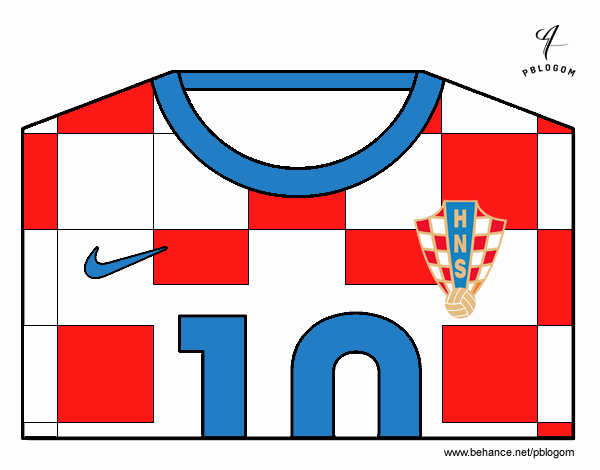 Camiseta del mundial de fútbol 2014 de Croacia