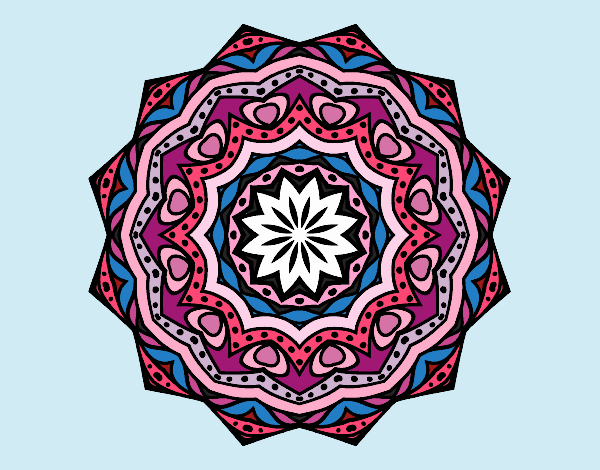 Mandala con estratos