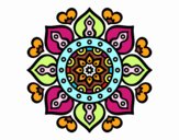 Mandala corazones árabes