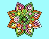 Mandala de flor sencilla