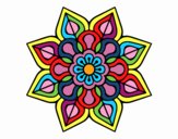 Mandala de flor sencilla