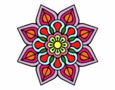 Mandala de flor sencilla