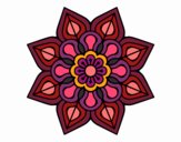 Mandala de flor sencilla