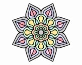 Mandala de flor sencilla