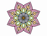 Mandala de flor sencilla