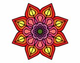 Mandala de flor sencilla