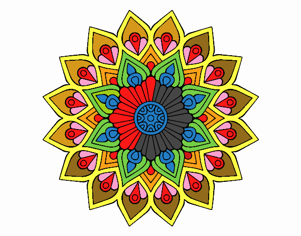 Mandala destello creciente