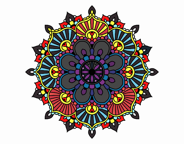 Mandala destello floral