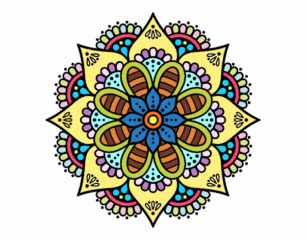 Mandala flor de primavera