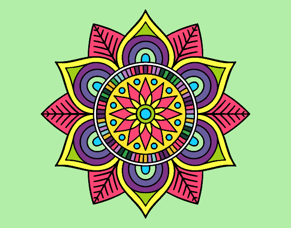 Mandala flor estelar