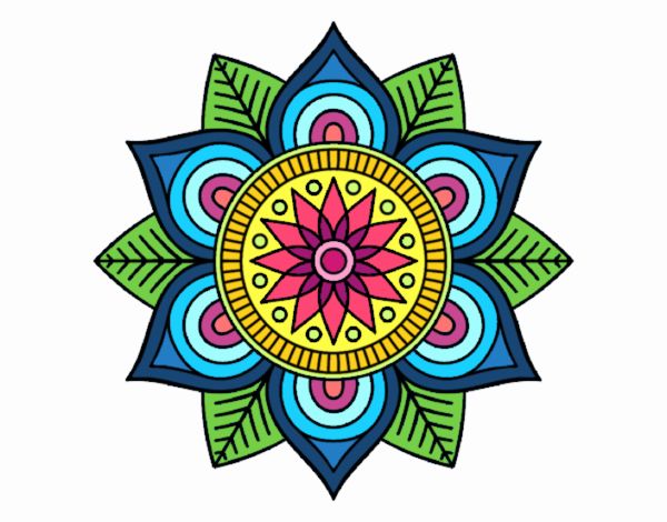 Mandala flor estelar