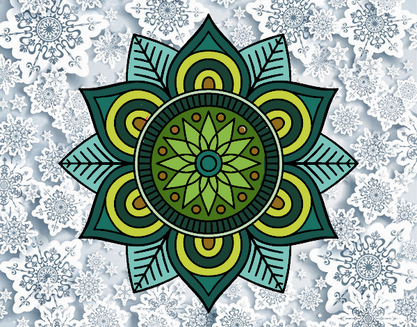 Mandala flor estelar