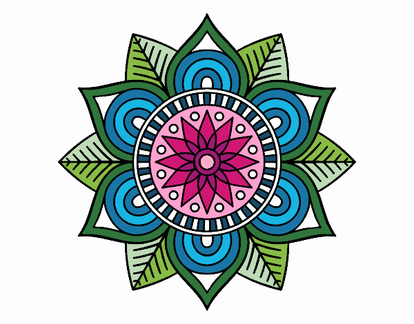 Mandala flor estelar