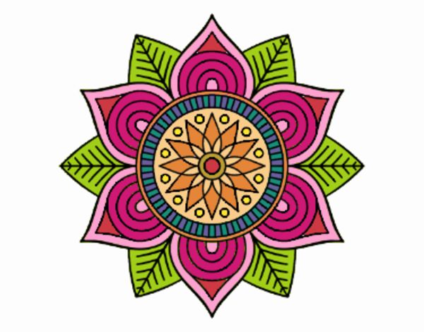 Mandala flor estelar