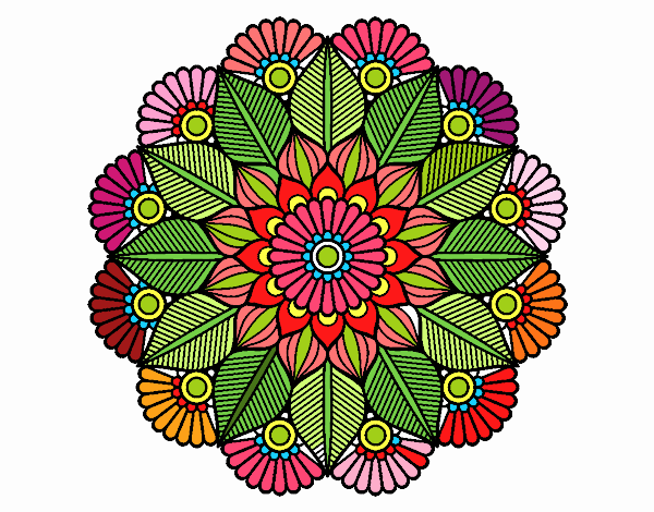 Mandala jardín vegetal