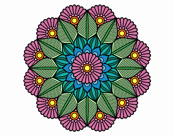 Mandala jardín vegetal