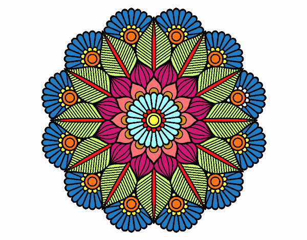 Mandala jardín vegetal