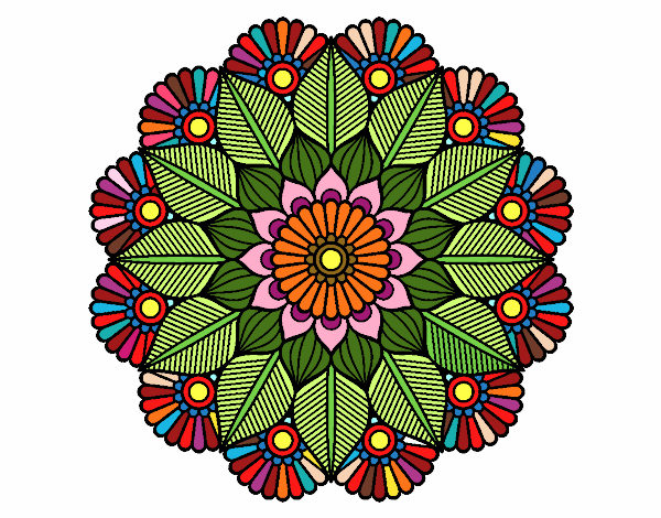 Mandala jardín vegetal