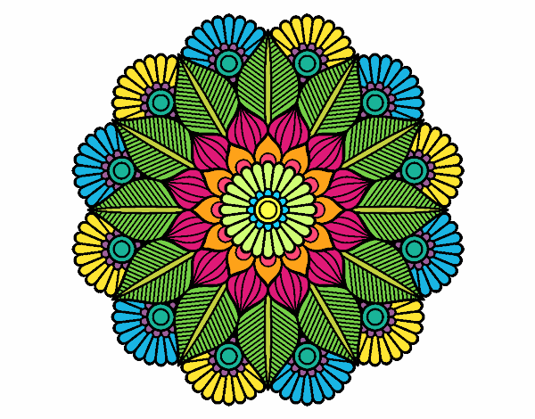 Mandala jardín vegetal