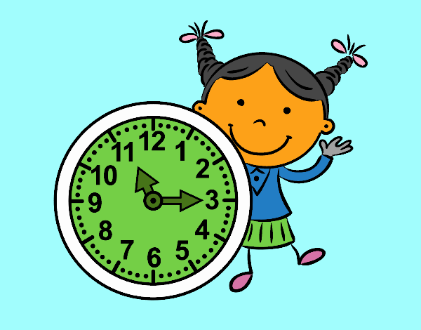 Niña con reloj