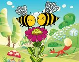 Pareja de abejas