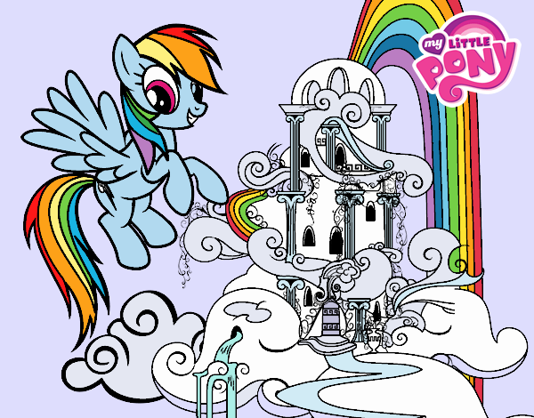 Rainbow Dash en su palacio