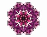 Un mandala de flor oriental