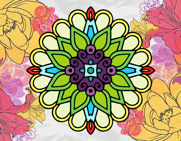 Un mandala estilo árabe