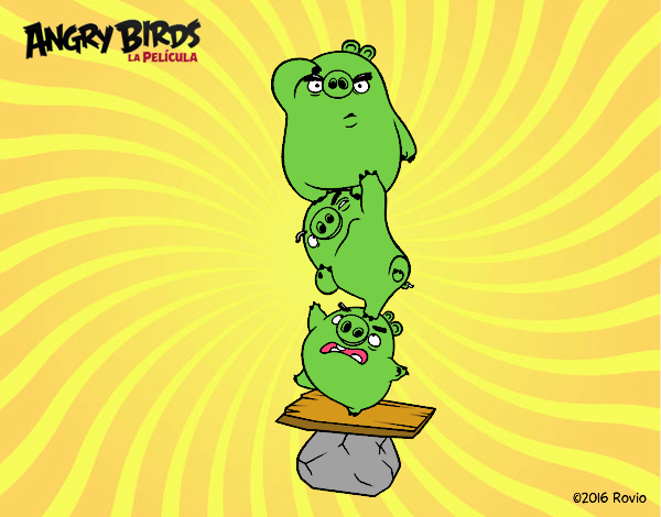 Cerdos verdes de Angry Birds