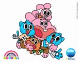 Gumball y amigos contentos