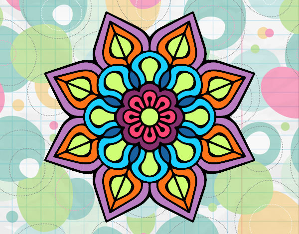 Mandala de flor sencilla