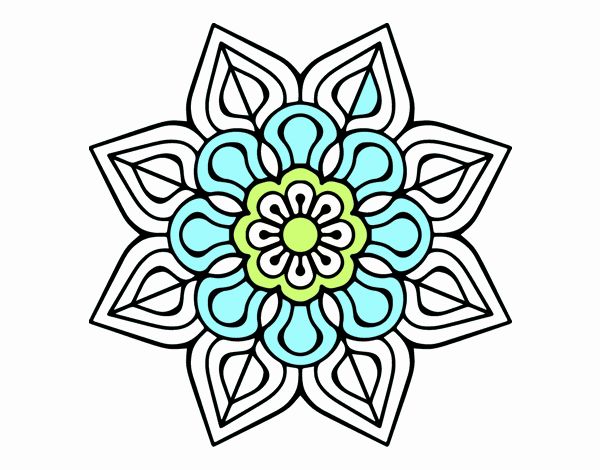 Mandala de flor sencilla