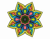 Mandala de flor sencilla