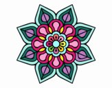 Mandala de flor sencilla