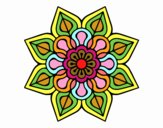 Mandala de flor sencilla