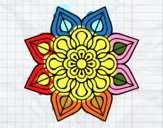 Mandala de flor sencilla