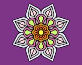 Mandala de flor sencilla