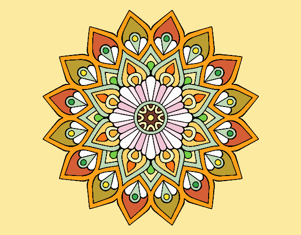 Mandala destello creciente