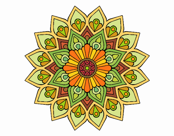 Mandala destello creciente