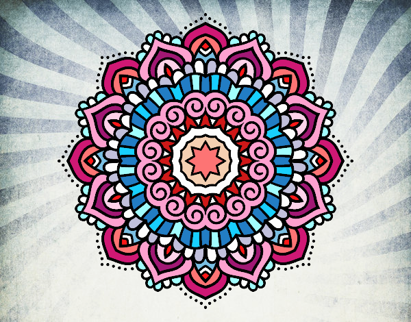 Mandala estrella decorada