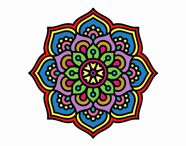 Mandala flor de la concentración