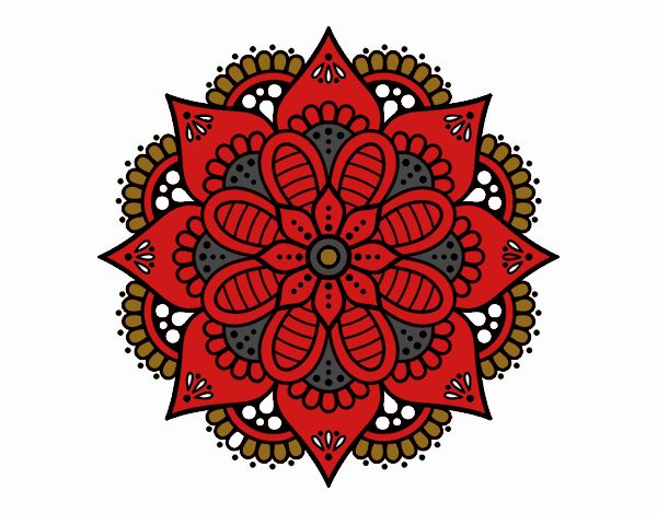 Mandala flor de primavera