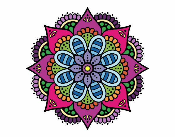 Mandala flor de primavera