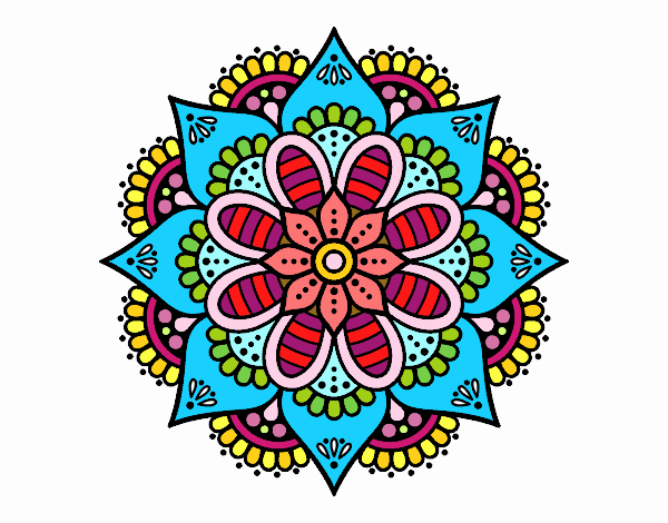 Mandala flor de primavera