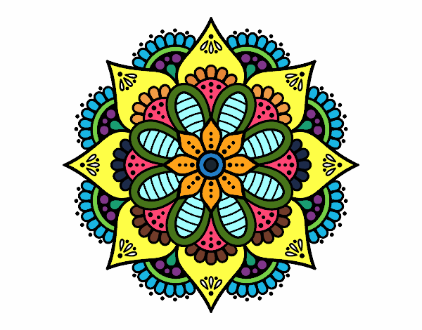 Mandala flor de primavera