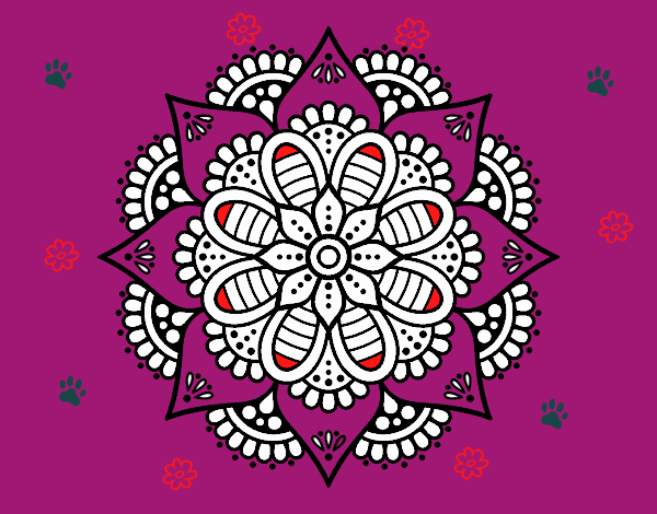 Mandala flor de primavera