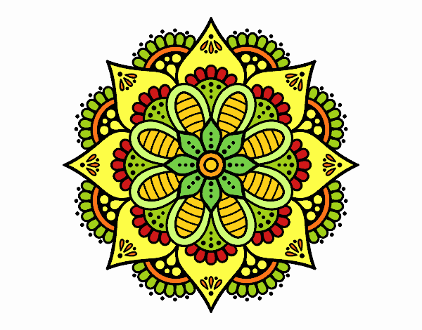 Mandala flor de primavera