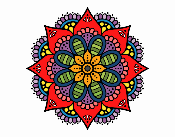 Mandala flor de primavera